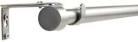 Deco-Raum Gardinenstange Edelstahl-optik 160&ndash;300 cm &ndash; Ausziehbare...