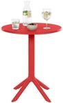 CLP Gartentisch Lacota rund 60 cm, aus wetterfestem, UV-best&auml;ndigem Kunststoff,