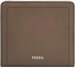 Fossil Logan Mini-Bifold-Geldb&ouml;rse aus Leder oder Polyurethan f&uuml;r Damen