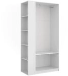 Vicco Kleiderschrank Elmo, Wei&szlig;, 80 x 200 cm | 2er Set, f&uuml;r flexible...