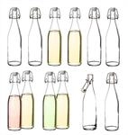 BigDean 12 Glasflaschen mit B&uuml;gelverschluss 500 ml mit robustem B&uuml;gel 