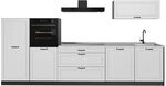 Vicco K&uuml;chenzeile R-Line, Wei&szlig; Landhaus/Anthrazit 340 cm | 6 Module &middot;