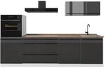 Vicco K&uuml;chenzeile R-Line, Anthrazit Hochglanz/Wei&szlig; 280 cm | 5 Module &middot;