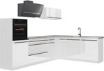 Vicco Eckk&uuml;che R-Line, Wei&szlig; Hochglanz/Wei&szlig; 287 x cm | 12 Module &middot;