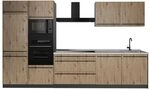 Vicco K&uuml;chenzeile R-Line, Artisan-Eiche/Anthrazit 340 cm | 7 Module &middot;