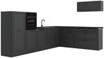 Vicco Eckk&uuml;che R-Line, Anthrazit Landhaus/Anthrazit 327 x cm | 8 Module &middot;