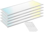 ENOVALITE 5er Pack LED Panel 120x30 cm dimmbar 36W 3600lm mit Fernbedienung 