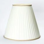 Gro&szlig;er Ersatz Lampenschirm 56cm Stoffschirm mit Aufnahme oben 12mm Schirm