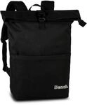 Bench solid Rolltop Rucksack Unisex mit Laptopfach 15 Zoll, 21L, 54x30x14 cm,...