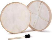 Classic Cantabile ND Rahmentrommel aus Esche Naturfell (20") | Massiver...