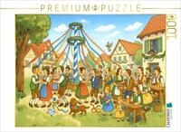 Puzzle &middot; Bayerisches Maifest Wimmelbild mit Tanzbaum und fr&ouml;hlichen |...