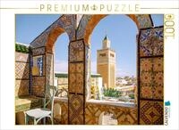 Puzzle &middot; Caf&eacute; Panoramique und Gro&szlig;e Moschee in Tunis | Tunesien: Magie des...