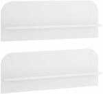 vidaXL Wandregal 2 stk. Wei&szlig; 102 x 13,5 x 37,5 cm Holzwerkstoff | Dieses...