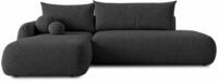 Sofnet - Ecksofa NETO, Schlaffunktion & Bettkasten (Schwarz, Coral 60, L) |...