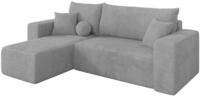 ALTDECOR Ecksofa mit Schlaffunktion L-Form SENO-L 249x139x85 - Grau | Corner...