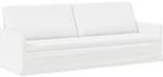 vidaXL 3-Sitzer Sofa Wei&szlig; 220 x 81 x 82 cm Stoff
