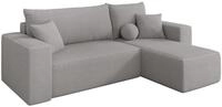 ALTDECOR Ecksofa mit Schlaffunktion L-Form SENO-L 249x139x85 - Hellgrau |...