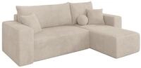 ALTDECOR Ecksofa mit Schlaffunktion L-Form SENO-L 249x139x85 - Beige | Corner...