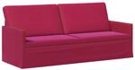 vidaXL 3-Sitzer Sofa Weinrot 190 x 81 x 82 cm Samt (V)