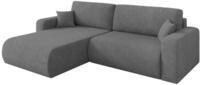 ALTDECOR Ecksofa mit Schlaffunktion L-Form BERY-L 276x193x88 - Grau | Corner...