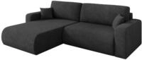 ALTDECOR Ecksofa mit Schlaffunktion L-Form BERY-L 276x193x88 - Dunkelgrau |...