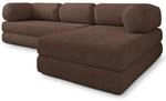 Masseno Schaumstoff-Ecksofas KELI mit Schlaffunktion, Modulares Schlafsofa aus