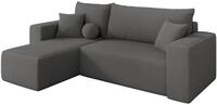 ALTDECOR Ecksofa mit Schlaffunktion L-Form SENO-L 249x139x85 - Grau | Corner...