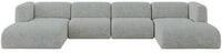 ALTDECOR Ecksofa in U-Form MIRA-U2 408x179x70 - Gr&uuml;n | Corner Sofa Bett...