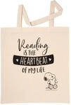 United Labels The Peanuts Snoopy Stoffbeutel - Reading is the heartbeat of my...