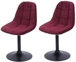CHEFGASTRO 2er-Set Esszimmerstuhl HxBxT 83x47x43cm Sitzh&ouml;he 47cm Stahl...