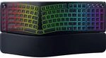 Razer Pro Type Ergo - Kabellose Geteilte ergonomische RGB-Tastatur -Ultraflache...