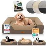 ELONEO orthop&auml;disches Hundebett kleine Hunde - 76x51x17cm, Hundekorb mit Memory