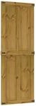 vidaXL Scheunent&uuml;r CORONA 70 x 210 cm Massives Kiefernholz Honigbraun
