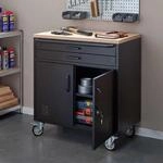 Mendler Werkstattwagen&nbsp;HWC-R18, Stauf&auml;cher Stahl 85x75x53cm - schwarz |...