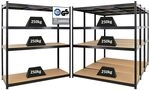 PROREGAL Mega Deal 4X Schwerlastregal Taurus XL mit T&Uuml;V/GS Zertifizierung