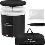 ECD Germany Eisbad &Oslash;80 cm, Eistonne mit Isolierung, Komplettset, 350L Eisfass...