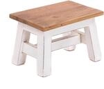DESIGN DELIGHTS Holz HOCKER Monte | 30x20x21 cm (BxTxH), Mahagoni Massivholz 