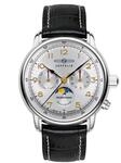 Zeppelin 9636-1 M&eacute;diterran&eacute;e Herren Quarzuhr 40 mm | Mondphase, Datum,...