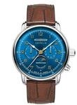 Zeppelin Herrenuhr Serie LZ 121 M&eacute;diterran&eacute;e Mondphase mit Lederband 9636-3