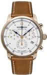 Zeppelin 9586-5 Barcelona Herren Chronograph Quarzuhr Leder 38 mm 