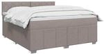 vidaXL Boxspringbett mit Matratze Taupe 180 x 200 cm Stoff | Passt die...