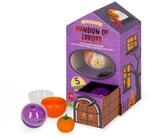 Legami - Mini Radiergummi-Spender mit 5 Radiergummis, Halloween | 5 Radiergummis mit