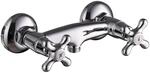 PaulGurkes Nostalgie Retro Duscharmatur, Zweigriffmischer, Massives Messing