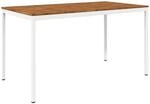 vidaXL Gartenbar-Tisch Nat&uuml;rlich und Wei&szlig; 196 x 100,5 x 105 cm | Funktioniert