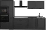 Vicco K&uuml;chenzeile R-Line, Anthrazit Landhaus/Anthrazit 310 cm | 7 Module &middot;