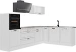 Vicco Eckk&uuml;che R-Line, Wei&szlig; Landhaus/Wei&szlig; 287 x cm | 12 Module &middot;