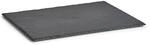 Zeller 24511 Servierplatte, eckig, Schiefer, ca. 40 x 30 x 0,4-0,6 cm