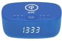 AIC Stylischer Radiowecker mit Bluetooth&reg;, kabelloser Qi-Ladefunktion, Dual...