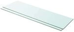 vidaXL Regalb&ouml;den 2 STK. Glas Transparent 100x30 cm