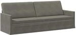 vidaXL 3-Sitzer Sofa Hellgrau 220 x 81 x 82 cm Cordstoff | Bietet dauerhafte